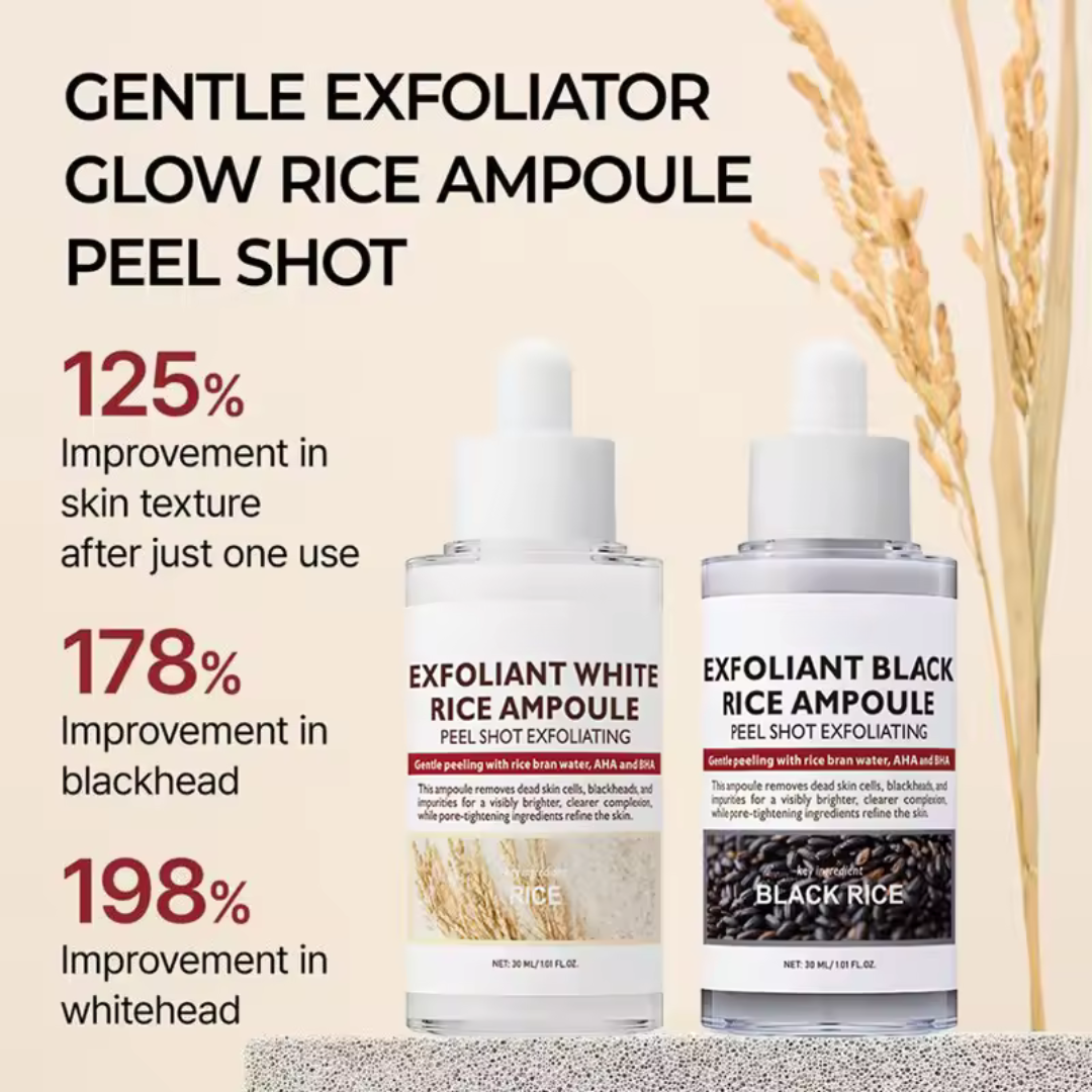 White Rice Glow Repair Shot | Gentle Cleansing Essence & Exfoliant